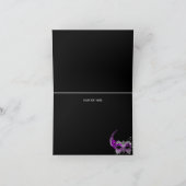 Sparkle Lace Mask Paarse Masquerade Dank u kaart (Binnen)