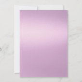 Sparkle lavendel gradient glitter 50ste verjaardag kaart (Achterkant)