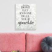 Sparkle Life Quote Aangepaste Naam Canvas Gift Afdruk (Insitu (Woonkamer))