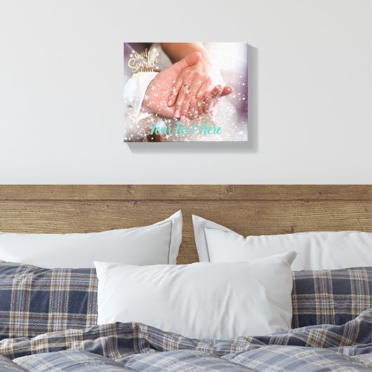 Sparkle Light Effect Overlay Glitter Fotocanvas Canvas Afdruk (Insitu (Slaapkamer))