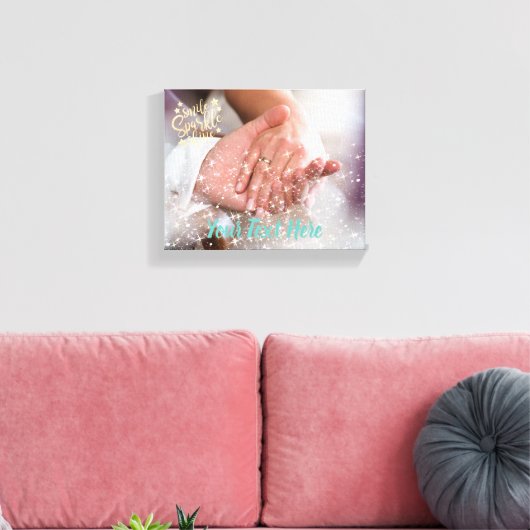 Sparkle Light Effect Overlay Glitter Fotocanvas Canvas Afdruk (Insitu (Woonkamer))