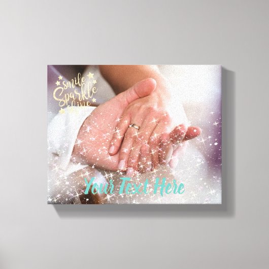 Sparkle Light Effect Overlay Glitter Fotocanvas Canvas Afdruk (Voorkant)