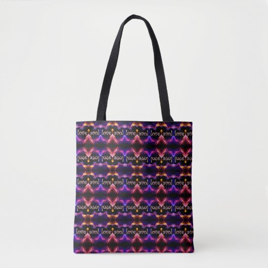 Sparkle Light Heart Canvas tas (Voorkant)