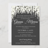 Sparkle Lights Gala Wedding Kaart (Voorkant)