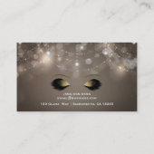 Sparkle Lights Glam Make-up Wimpers Beauty Spa Visitekaartje (Achterkant)