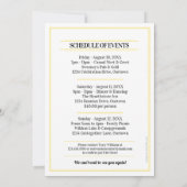 Sparkle Lights School Colours Class Reünie Kaart (Achterkant)