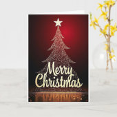 Sparkle Lights Tree – Christmas Card Kaart (Gele Bloem)