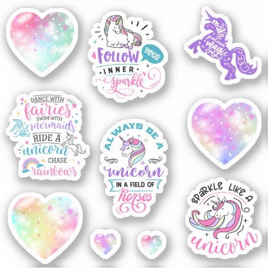 Sparkle like a unicorn sticker (Voorkant)