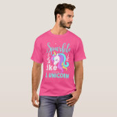 Sparkle like a unicorn t-shirt (Voorkant volledig)
