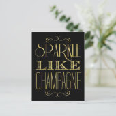 Sparkle like Champagne Briefkaart (Staand voorkant)