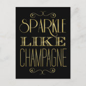 Sparkle like Champagne Briefkaart (Voorkant)