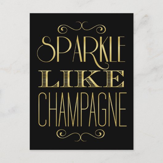 Sparkle like Champagne Briefkaart (Voorkant)