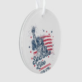 Sparkle Like It's 1776, Patriotic Design, Amerikaa Ornament (voorkant)