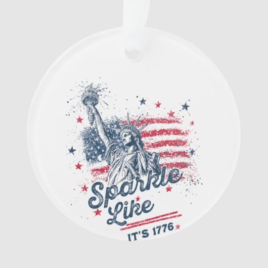 Sparkle Like It's 1776, Patriotic Design, Amerikaa Ornament (voorkant)