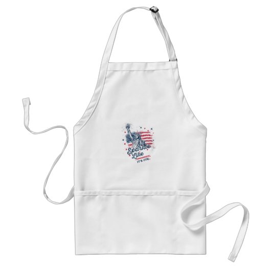 Sparkle Like It's 1776, Patriotic Design, Amerikaa Standaard Schort (Voorkant)