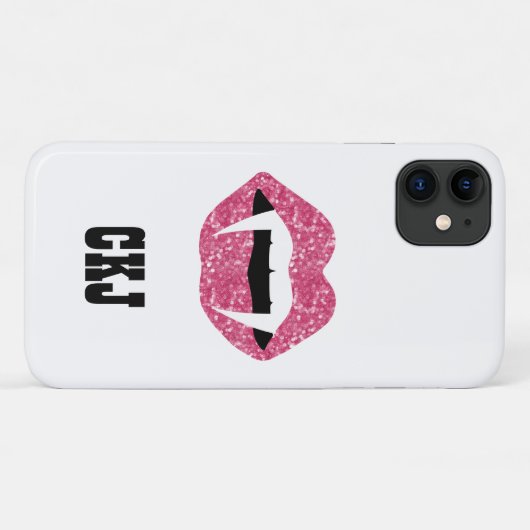 Sparkle Lips en Fangs voor Halloween Case-Mate iPhone Case (Achterkant (horizontaal))