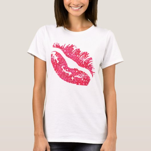 Sparkle Lips-shirt T-shirt (Voorkant)