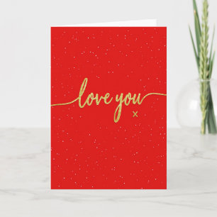 Sparkle Love You Romantische Kaart