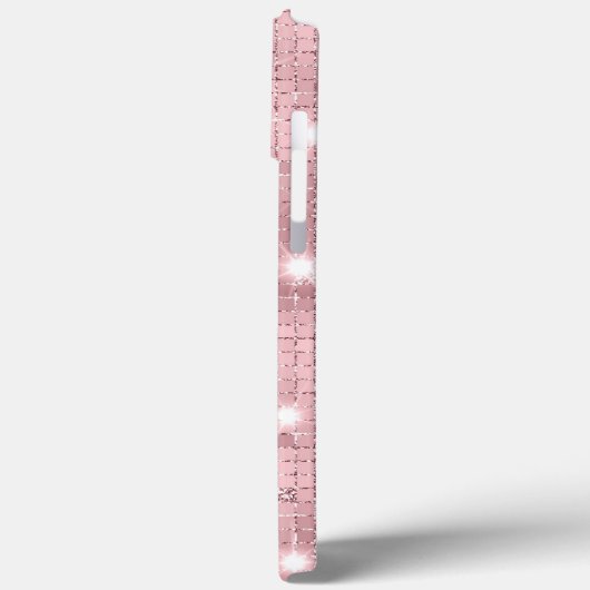 Sparkle Luxury Pink Case-Mate iPhone Case (Achterkant / Links)