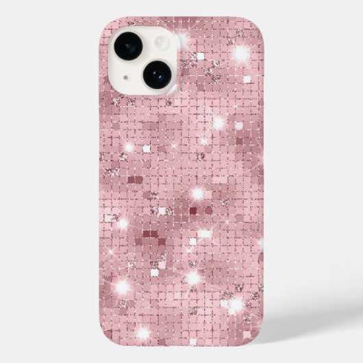 Sparkle Luxury Pink Case-Mate iPhone Case (Achterkant)