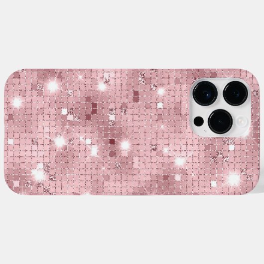Sparkle Luxury Pink Case-Mate iPhone Case (Achterkant (horizontaal))