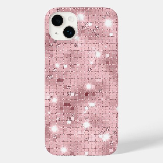 Sparkle Luxury Pink Case-Mate iPhone Case (Achterkant)