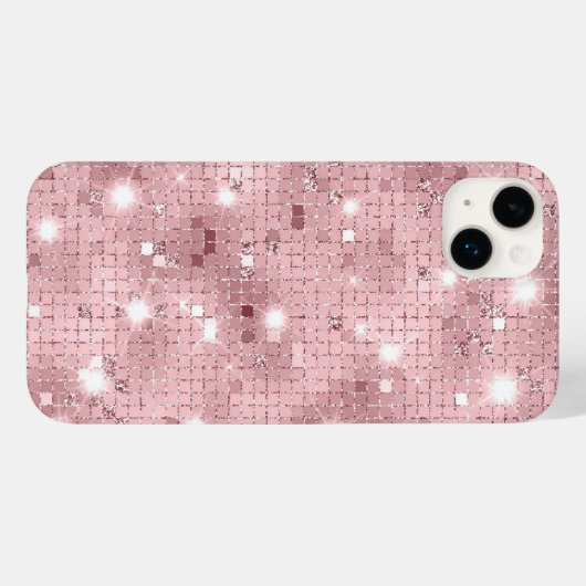 Sparkle Luxury Pink Case-Mate iPhone Case (Achterkant (horizontaal))