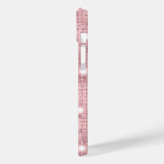 Sparkle Luxury Pink Case-Mate iPhone Case (Achterkant / Links)
