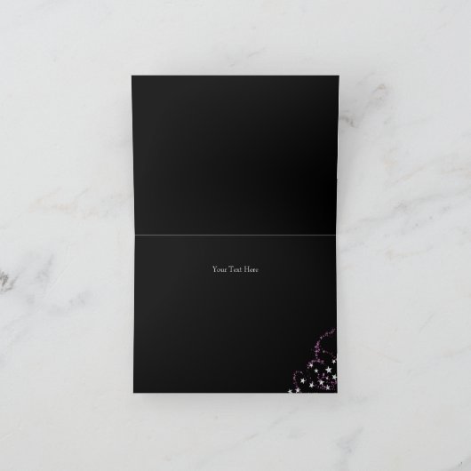 Sparkle Mask & Bow Masquerade Dank u kaart (Binnen)