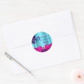 Sparkle Mask & Bow Quinceanera Verjaardags Sticker (Envelop)