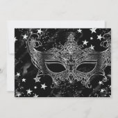 Sparkle Mask Star Night Masquerade Quinceañera Kaart (Achterkant)