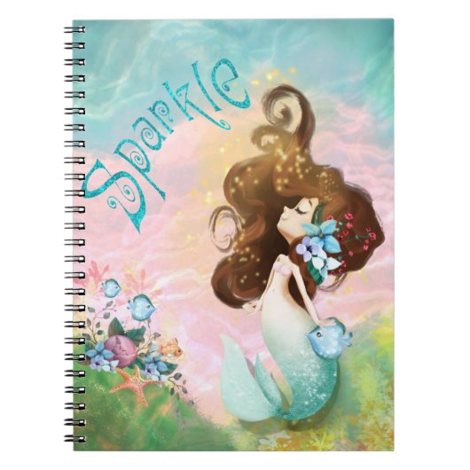 Sparkle Mermaid Notitieboek (Voorkant)