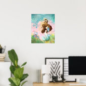 Sparkle Mermaid Poster (Thuiskantoor)