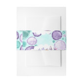 Sparkle Mermaid & Seahorse with Matting back Uitnodigingen Wikkel (Voorkant Voorbeeld)