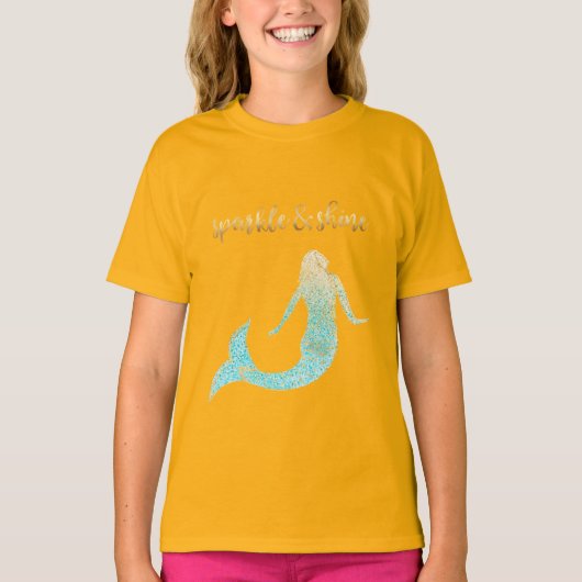 Sparkle Mermaid T-shirt (Voorkant)