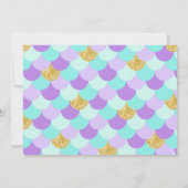 Sparkle Mermaid under the Zee Birthday Kaart (Achterkant)