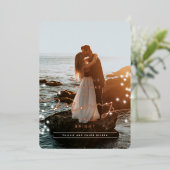 Sparkle Merry en Bright kerstfoto-Folie Folie Feestdagenkaart (Staand Voorkant)