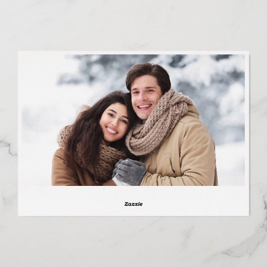 Sparkle Merry Kerstmis 2 PHOTO Greeting Roos Gold Folie Feestdagenkaart (Achterkant)