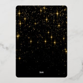 Sparkle Merry Kerstmis PHOTO Greeting Gold Folie Feestdagenkaart (Achterkant)