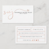 Sparkle met gelei-Visitekaartjes Visitekaartje (Voorkant / Achterkant)