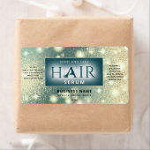 Sparkle moderne elegante haarproducten etiket (Insitu)