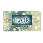 Sparkle moderne elegante haarproducten etiket (Voorkant)