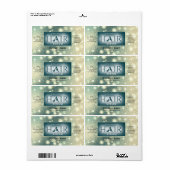 Sparkle moderne elegante haarproducten etiket (Full Sheet)