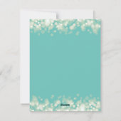 Sparkle moderne elegante munt kerstkaart (Achterkant)