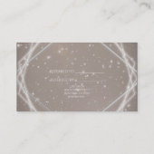 Sparkle Moderne Geometrische Salon Verwijs een Vri Aanbevelingskaartje (Achterkant)