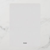 Sparkle Moderne Kerstmis PHOTO Greeting Silver Folie Feestdagenkaart (Achterkant)