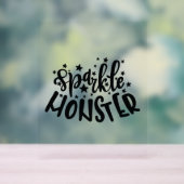 Sparkle Monster Halloween Acryl Bord (Neutraal)