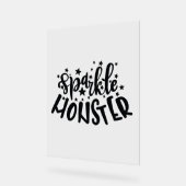 Sparkle Monster Halloween Acryl Bord (Hoek)