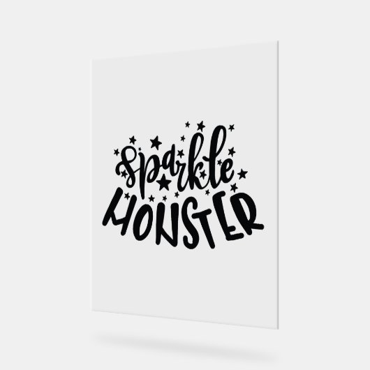 Sparkle Monster Halloween Acryl Bord (Hoek)