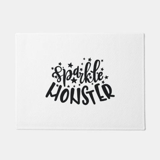 Sparkle Monster Halloween Deurmat (Voorkant)